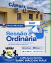 Câmara Municipal de Santo Inácio do Piauí convida população para Sessão Ordinária.